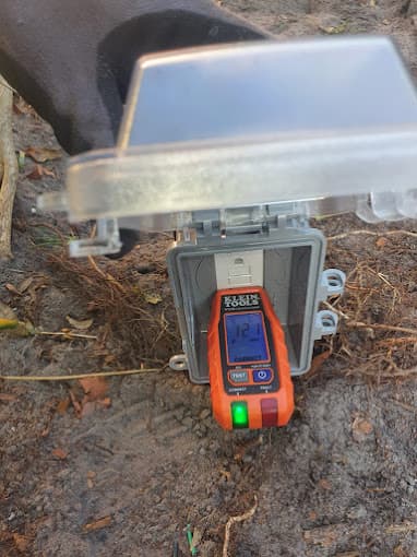 Weather-protected GFCI outlet testing after installation